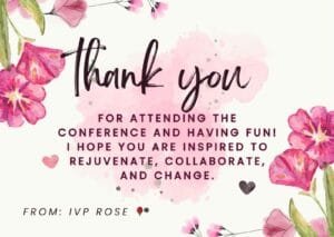 For All Who Attended the SE Region Conference